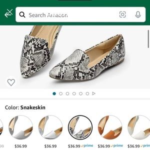 Brand new snakeskin flats size 8.5